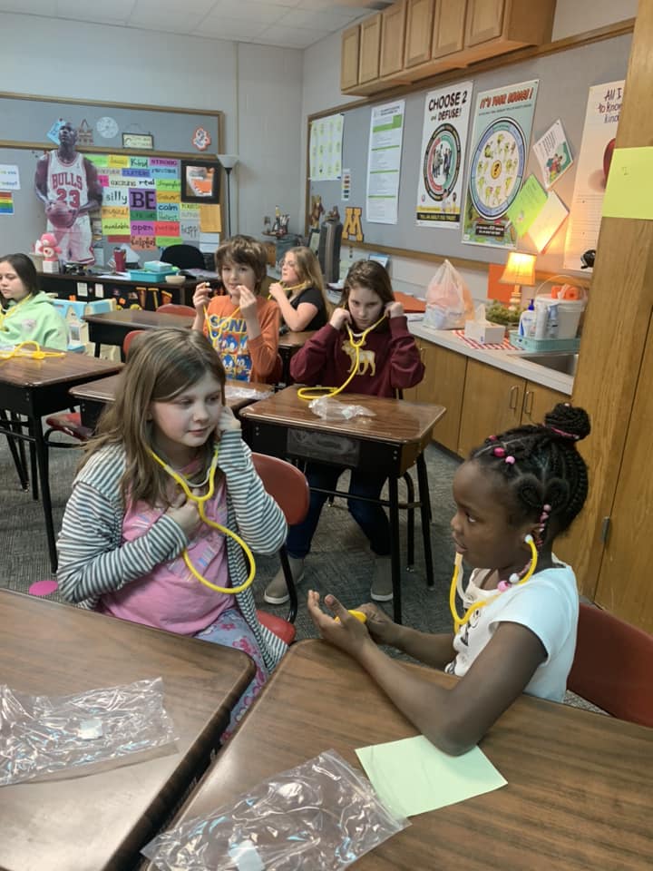 Children listening to their hearts